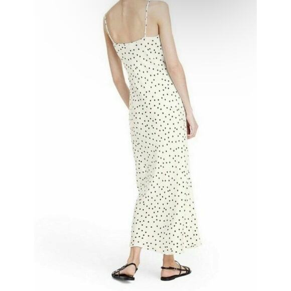 RIXO x Target Polka Dot Sleeveless Ruffle Slip Dress Scoop Neck Size Small NEW - Picture 2 of 11